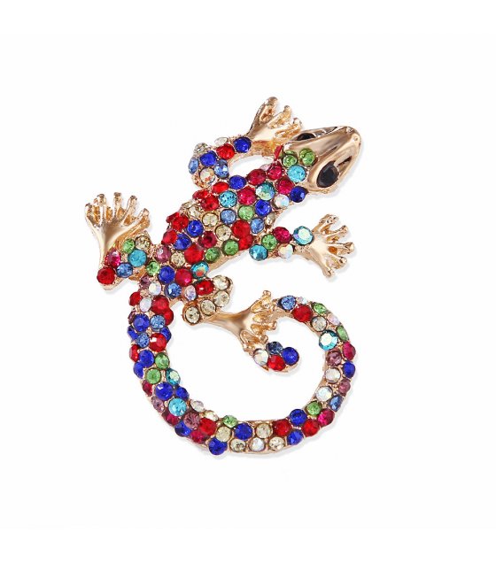 SB394 - Colorful Gecko Brooch